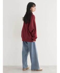 earth music&ecology ハーフジップロゴチュニック