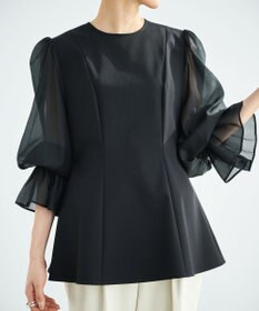 #Newans シアースリーブブラウス