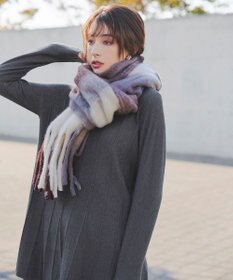 Tiaclasse 【洗える】ストライプ編みフレアニットチュニック