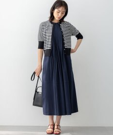 組曲 L ドライタッチ 5分袖カーディガン