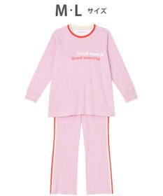 tsumori chisato SLEEP パジャマ　ルームウエア　長袖　長ズボン　綿100%　フライス素材　/ワコール　UDX548