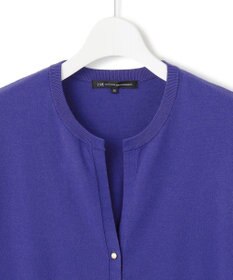 23区 【洗える/吊り干しOK】ヴィスコースストレッチ Vネック ニットカーディガン