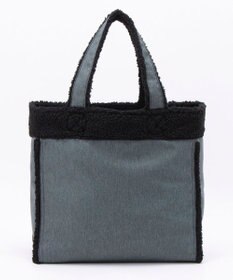 LeSportsac TWO WAY DENIM TOTE/ブラックデニム/ブラックシェルパ