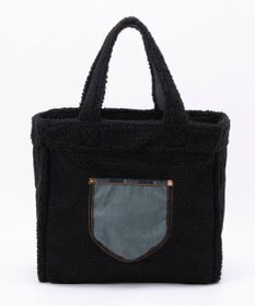 LeSportsac TWO WAY DENIM TOTE/ブラックデニム/ブラックシェルパ