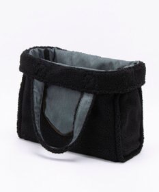 LeSportsac TWO WAY DENIM TOTE/ブラックデニム/ブラックシェルパ