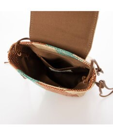 UNBILLION kakatoo ラフィアストライプミニショルダーバッグ