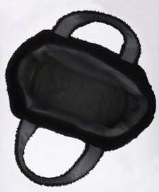 LeSportsac TWO WAY DENIM TOTE/ブラックデニム/ブラックシェルパ