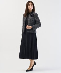 J.PRESS LADIES S ノルディス2wayジョーゼット プリーツ ワンピース