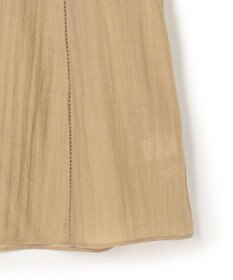 23区 【先行予約】リネンミックスシアースラブ ギャザーブラウス