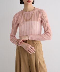 Green Parks シアーリブニット