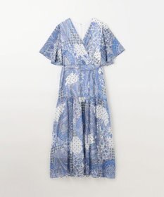 GRACE CONTINENTAL ペイズリーカシュクールワンピース