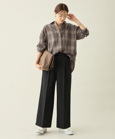 ANY 【LEE掲載/6サイズ展開/裏起毛/ウエストゴム】ウォームワイドパンツ