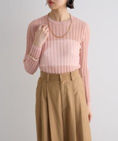 Green Parks シアーリブニット