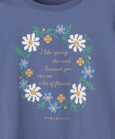 組曲 KIDS 【90-100㎝】 フラワーリースTeeシャツ