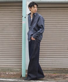 WEGO 【ユニセックス着用ITEM】カバーフィットフラップデニムパンツ