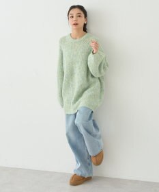 earth music&ecology ふわふわＭＩＸヤーンチュニック