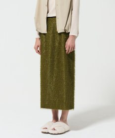 GRACE CONTINENTAL フリンジジャガードタイトスカート