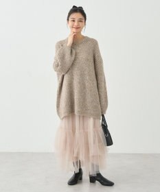 earth music&ecology ふわふわＭＩＸヤーンチュニック