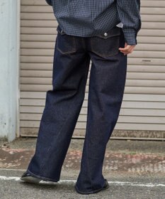 WEGO 【ユニセックス着用ITEM】カバーフィットフラップデニムパンツ