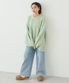 earth music&ecology ふわふわＭＩＸヤーンチュニック