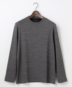 JOSEPH ABBOUD 【オリジナルオーガニックコットン使用/サスティナブル/伸縮/保形性】JOE COTTON ワッフル クルーネックＴシャツ