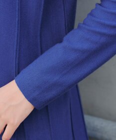 Tiaclasse 【洗える】ストライプ編みフレアニットチュニック