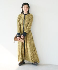 CRAFT STANDARD BOUTIQUE 総柄バイカラーワンピース