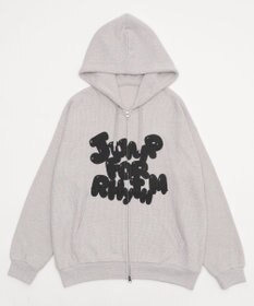 WEGO 【ユニセックス着用ITEM/MLサイズ展開】メッシュロゴジップパーカー