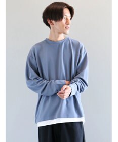 CRAFT STANDARD BOUTIQUE 梨地カットフェイクレイヤードＬ／Ｓ　ＴＥＥ