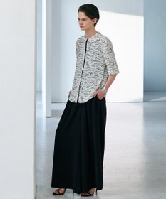 ICB 【30th ANNIVERSARY】5cityプリント バンドカラーブラウス