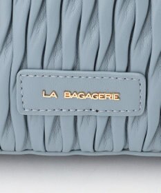 LA BAGAGERIE ランダムプリーツ2WAYハンドバッグ
