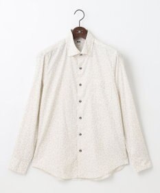 JOSEPH ABBOUD 【ソフトな着心地/I単品羽織にも】 コーデュロイフラワープリント シャツ