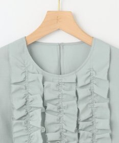 組曲 S 【WEB限定】ヴィンテージジョーゼットフリル ブラウス