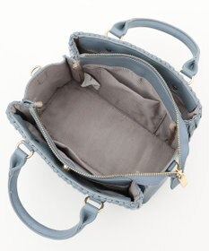 LA BAGAGERIE ランダムプリーツ2WAYハンドバッグ