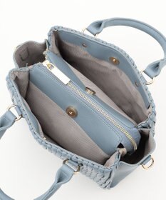 LA BAGAGERIE ランダムプリーツ2WAYハンドバッグ