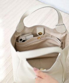 Hekhèr Le Style de Vie 【日本製/セレモニーにも】シュリンクレザー ハンドバッグ small