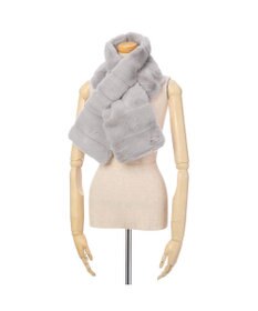 MOONBAT FURLA フェイクファーティアードマフラー