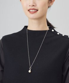 J.PRESS LADIES リングデザインパール ネックレス