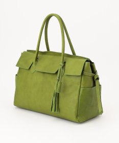 UNBILLION 【テレビ ドラマ着用アイテム】perche 姫路オイルレザーフラップ付きトートバッグ