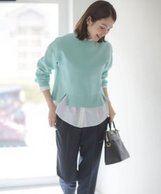 組曲 L スウェットライクニットプルオーバー