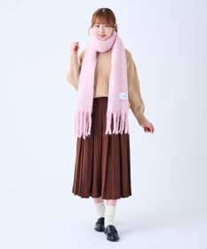 MOONBAT 【美人百花2月号/CanCam/andGIRL掲載】洗える ボリュームマフラー ソフトプレーン 幅40cm