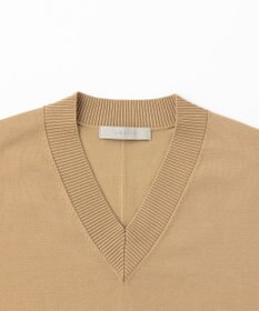 UNFILO 【洗える/抗菌防臭】マイビューティーニット Vネックワンピース