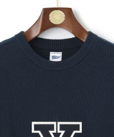 J.PRESS MEN 【Pennant Label】Varsity Crewneck Sweater / Yale
