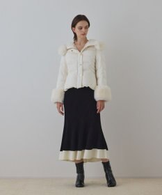 GRACE CONTINENTAL エコファーショートダウンジャケット