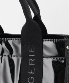 LA BAGAGERIE ソフトエナメル　ロゴテープ2WAYトートバッグ　Mサイズ