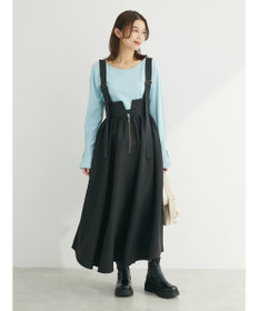 Green Parks ・Ｄｏｕｂｌｅ　Ｆｌａｇｓサスペンダーミリタリースカート