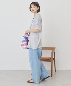 AMERICAN HOLIC 【接触冷感】シアーテーラード半袖ジャケット