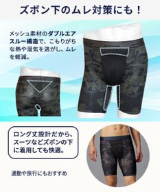 WACOAL MEN 【クロスウォーカー】 はいて歩いてカロリー消費アップをめざそう！ ムレ軽減設計 ロング丈 前開き GX6006 /ブロス バイ ワコールメン