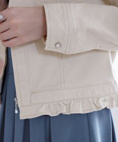 Tiaclasse ノーカラーデニムジャケット