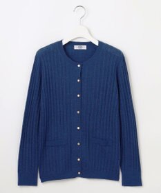 J.PRESS LADIES 【洗える】KNIT BASIC クルーネック カーディガン